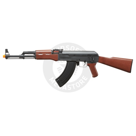 Lancer Tactical Gen 2 AEG Ak-47 Airsoft Rifle w/ Full Stock w/ Battery - (Black/Wood)