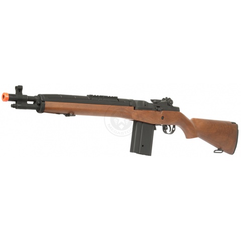 Lancer Tactical Metal Gearbox M14 SOCOM AEG Rifle - IMITATION WOOD