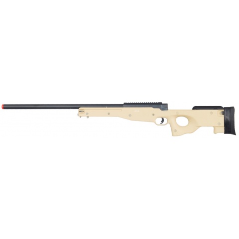 WELL Airsoft L96 AWP Bolt Action Rifle W/ Optic RIS - TAN