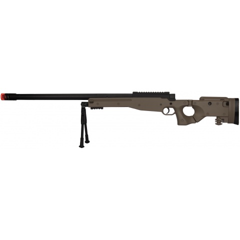 UK Arms Bolt Spring Airsoft Sniper Rifle w/ Folding Stock - TAN