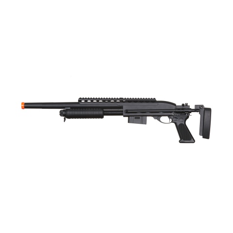 Atlas Custom Works Bravo Full Metal M870 Tactical Tac Shot Airsoft Shotgun (Color: Black)