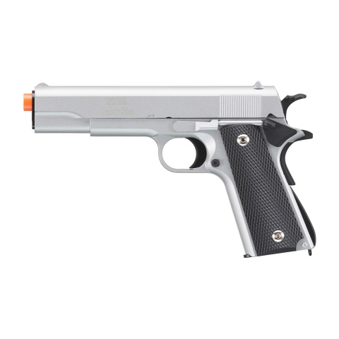 UK Arms Full Size 1911 Alloy Series Spring Airsoft Pistol (Color: Silver)